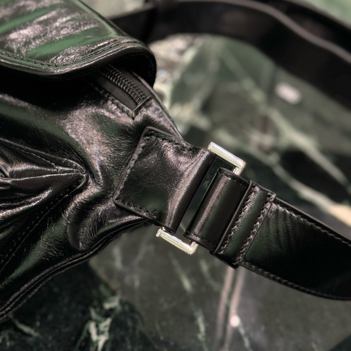 PD LEATHER SHOULDER BAG