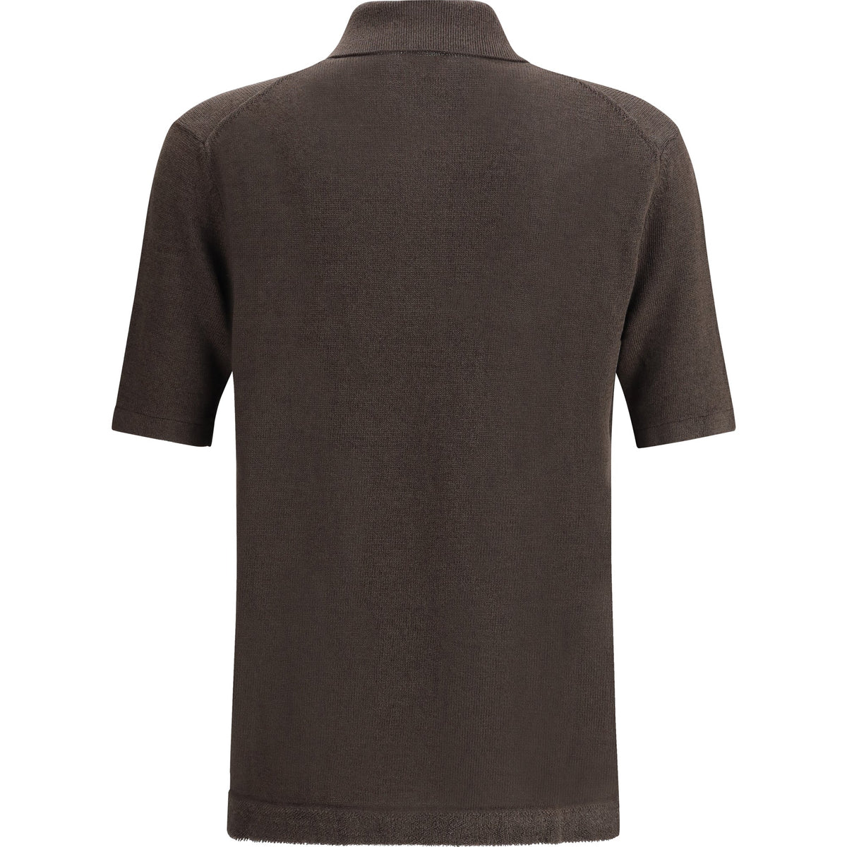 Bottega Veneta Men Linen Polo Shirt
