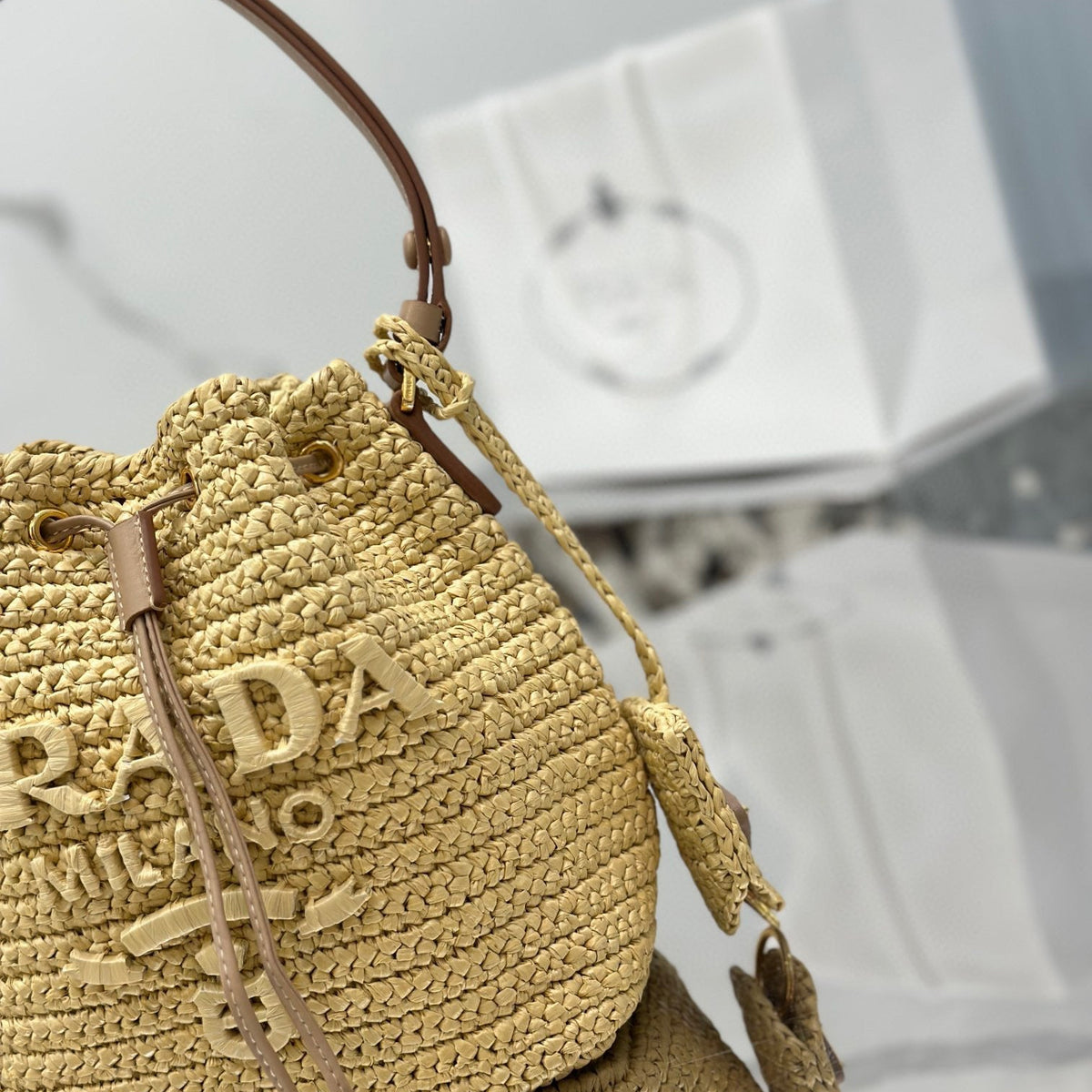PD CROCHET MINI BUCKET BAG