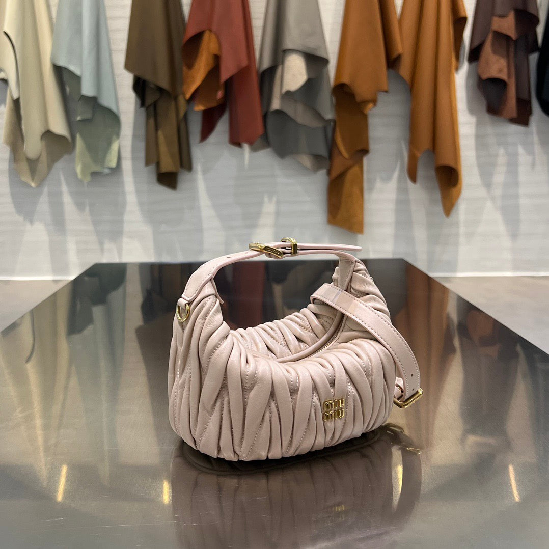 MIU M MATELASSE NAPPA LEATHER POUCH