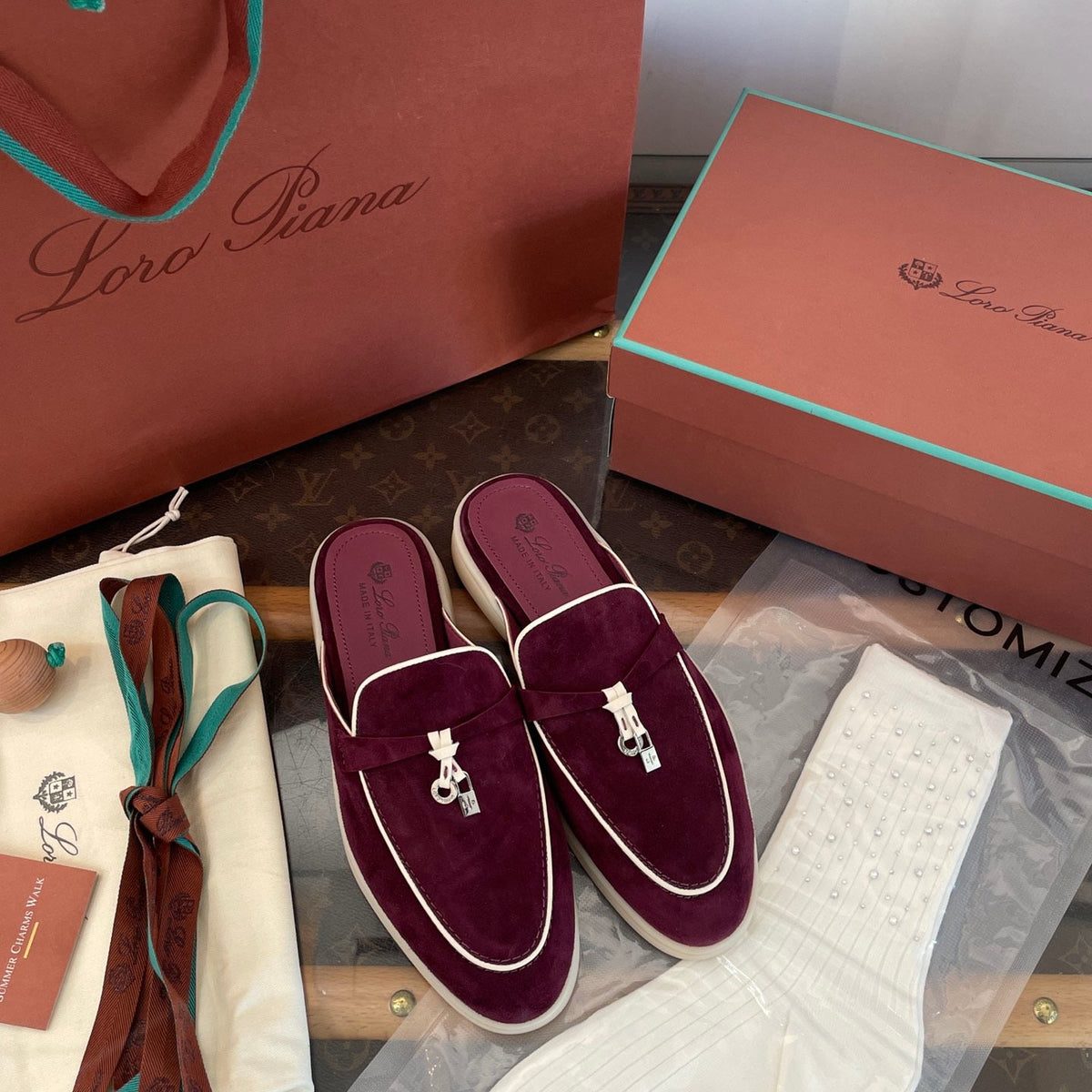 LORO P SUMMER CHARMS LOAFERS