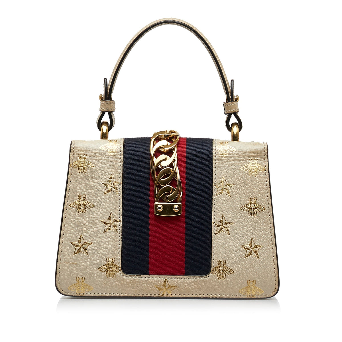 GUCCI Mini Sylvie Bee Star Top Handle Bag
