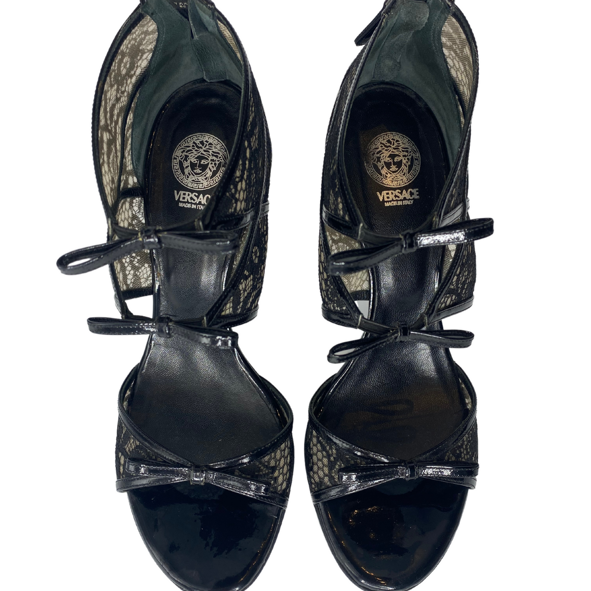 Versace Lace Cage Sandals |US7.5|IT37.5|