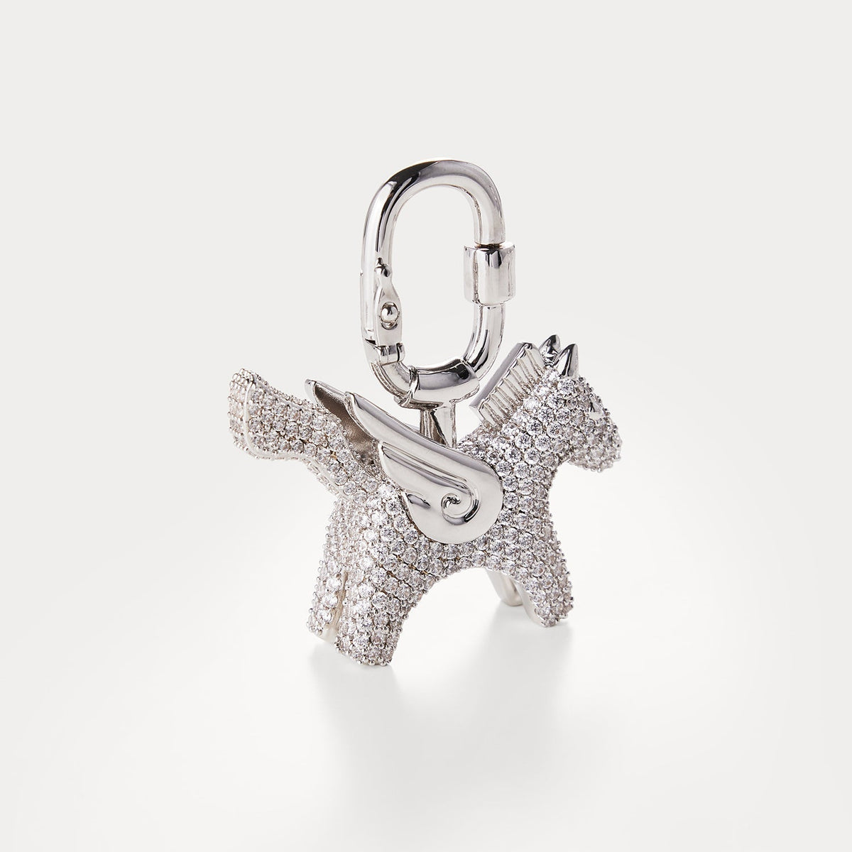 Sparkle Silver—Rodeo Pegase Bag Charm