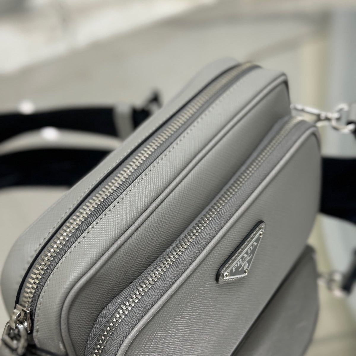 PD SAFFIANO LEATHER SHOULDER BAG