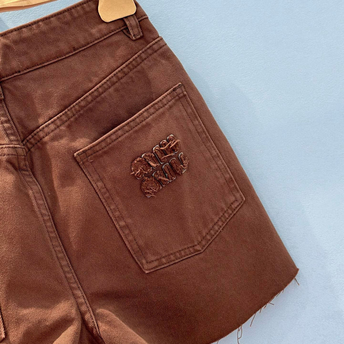 MIU M DENIM SHORTS