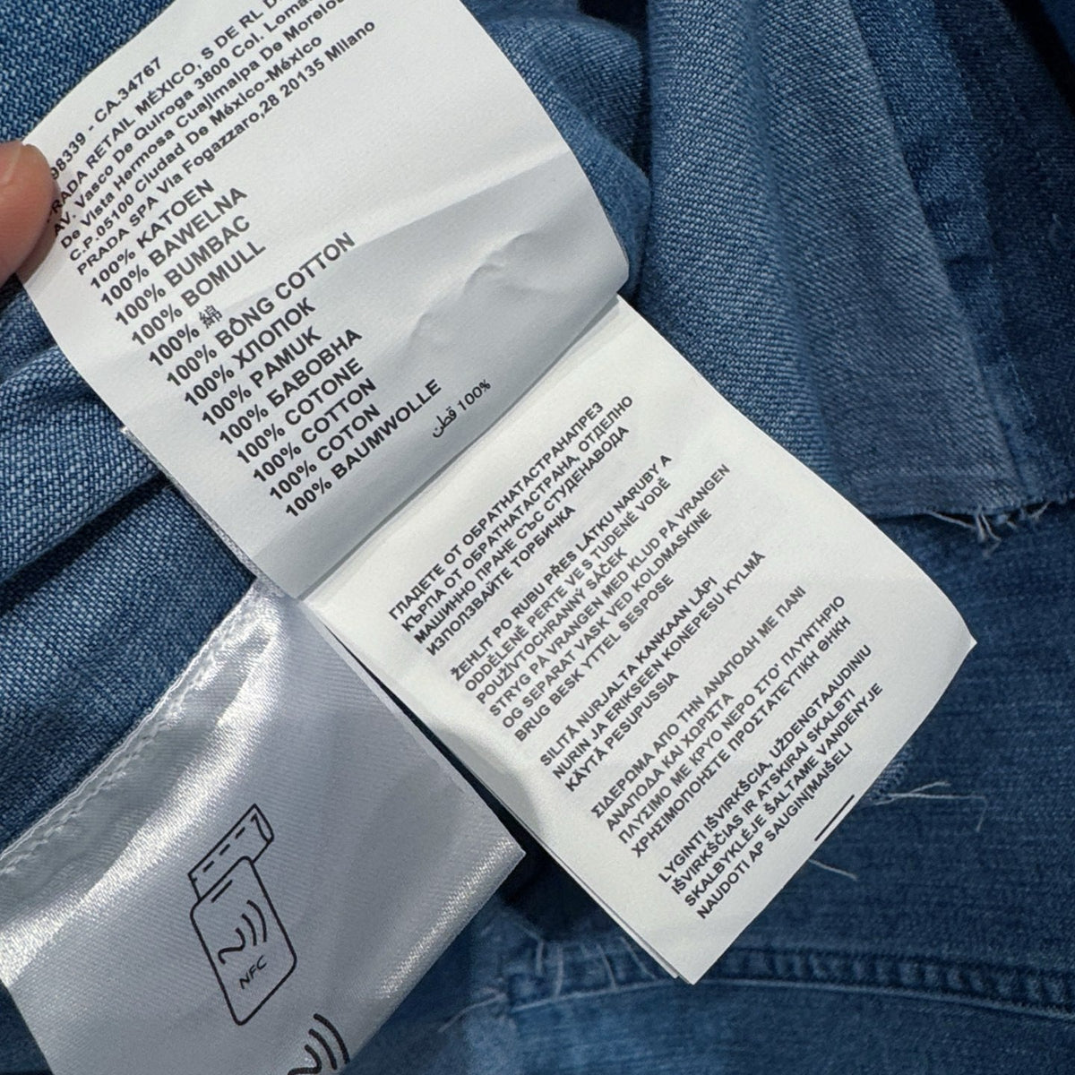 MIU M DENIM SHIRT