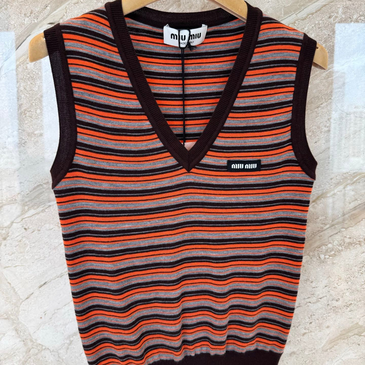 MIU M KNITTED VEST