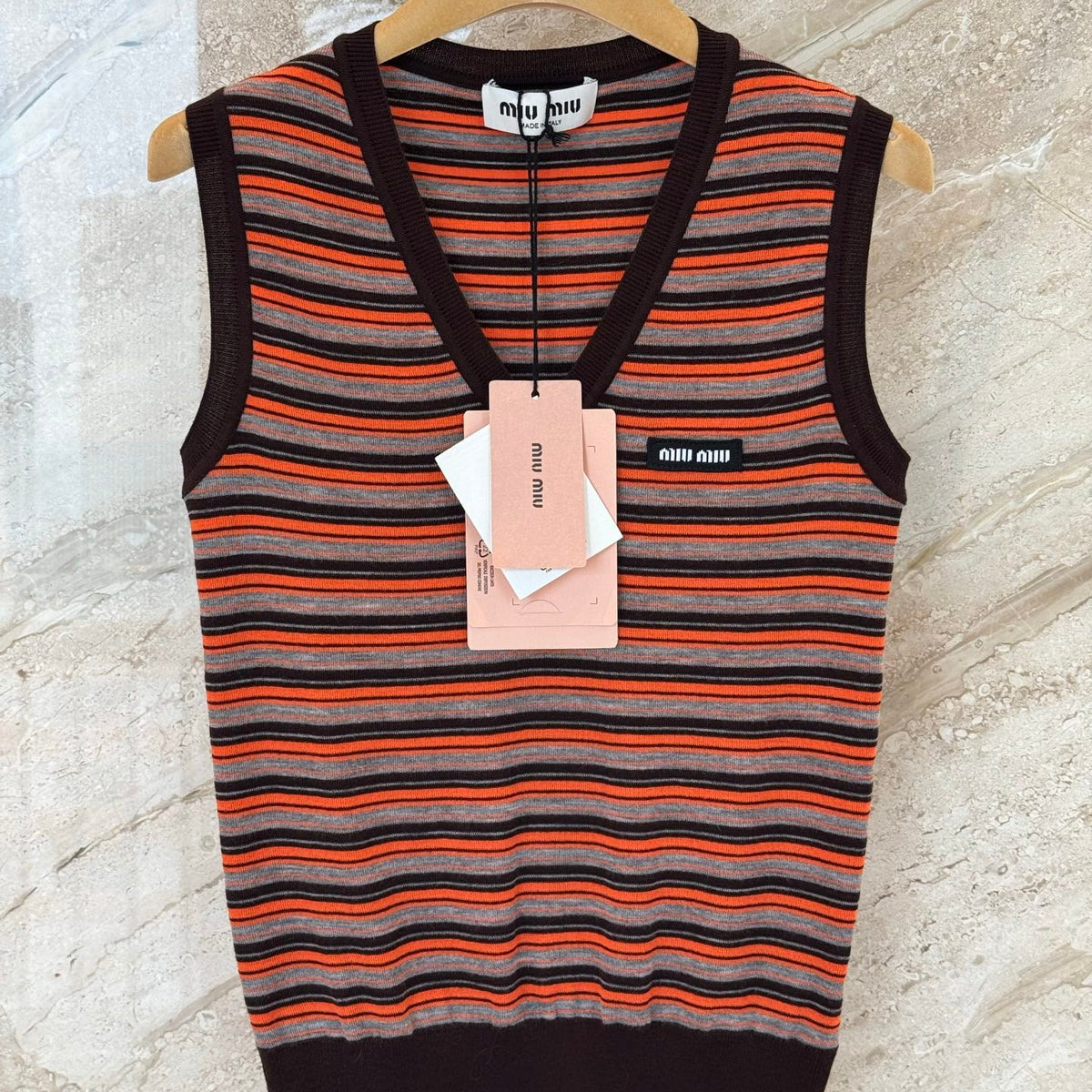 MIU M KNITTED VEST