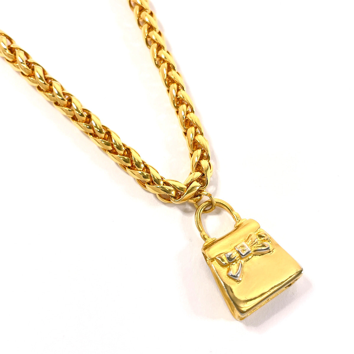 Top quality Fendi Gold Bag Charm Necklace