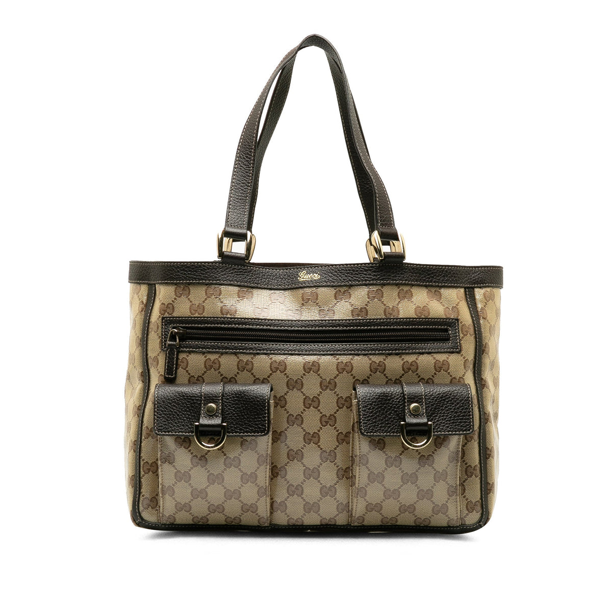 GUCCI GG Canvas Abbey Pocket Tote Tote Bag