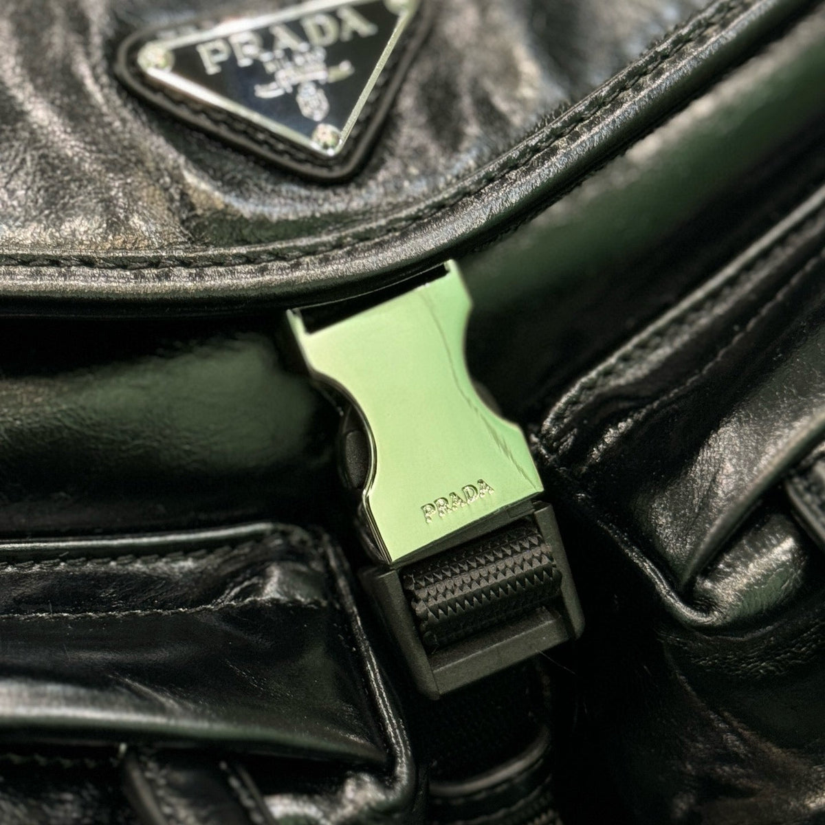 PD LEATHER SHOULDER BAG