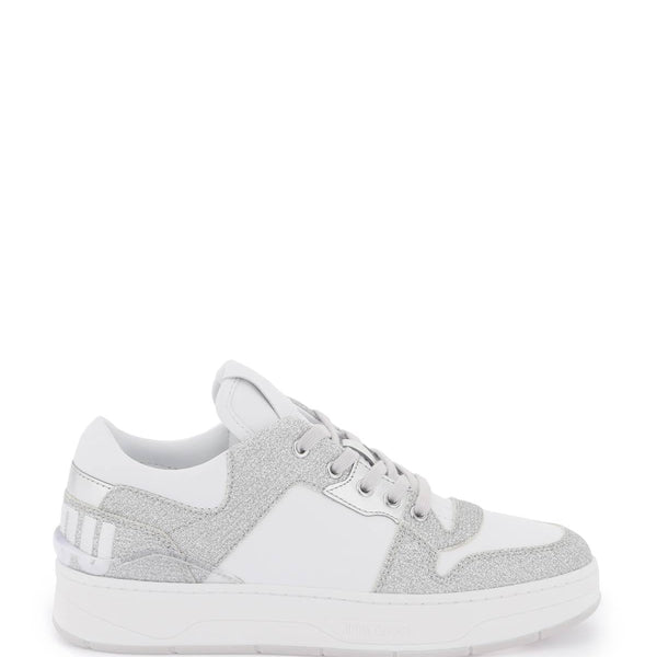 'FLORENT' GLITTERED SNEAKERS WITH LETTERING LOGO
