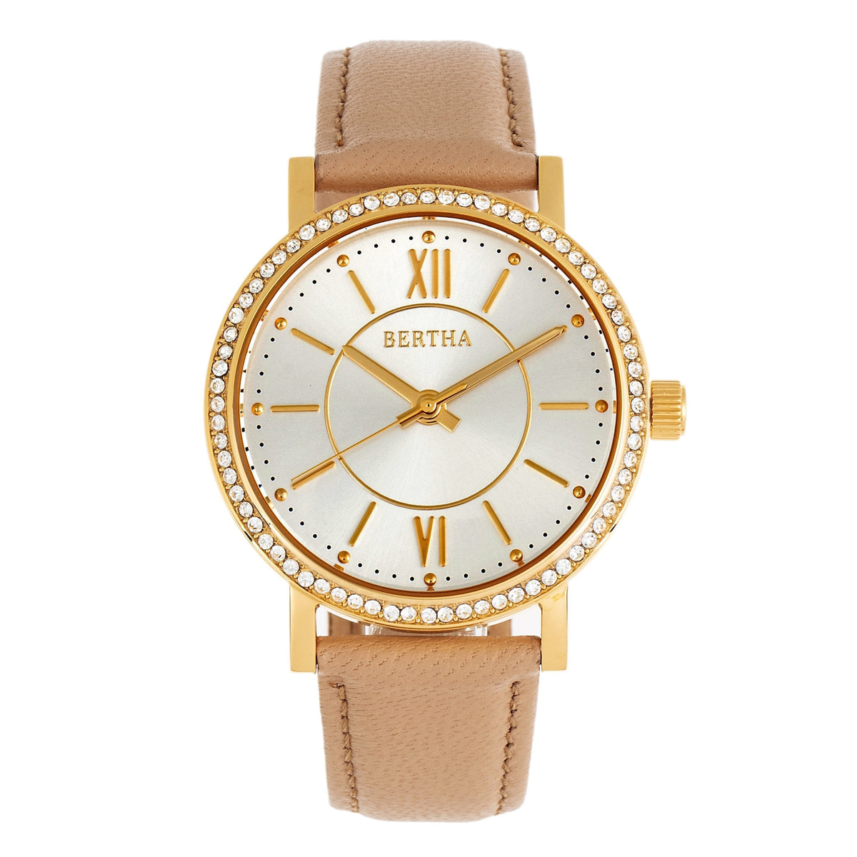 Bertha Lydia Leather-Band Watch