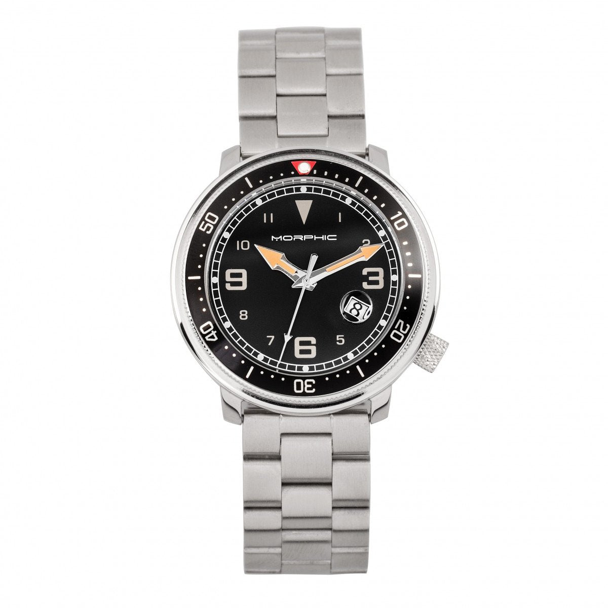 Morphic M74 Series Bracelet Watch w/Magnified Date Display