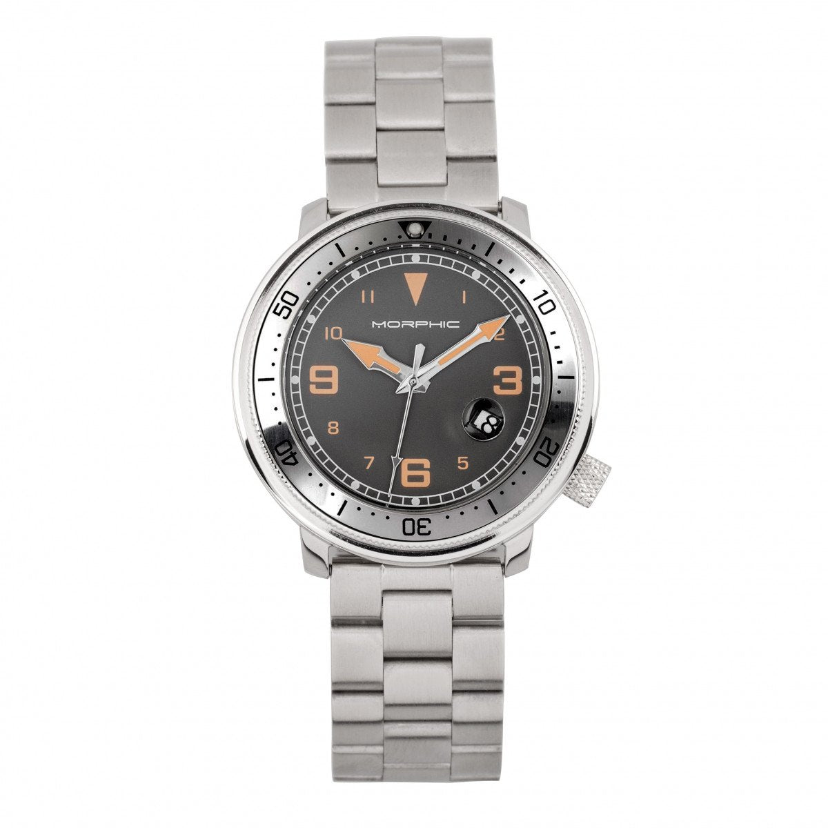 Morphic M74 Series Bracelet Watch w/Magnified Date Display