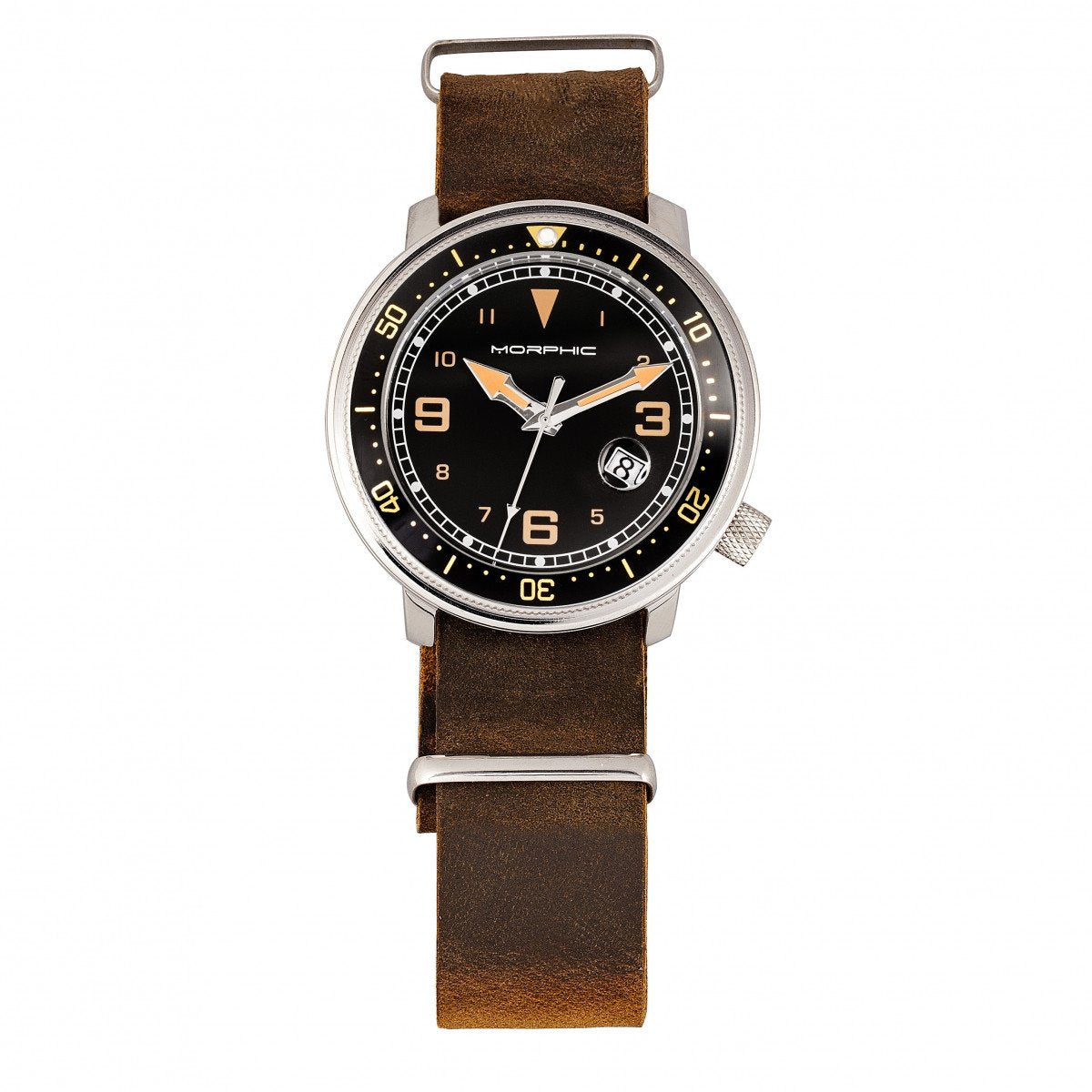Morphic M74 Series Bracelet Watch w/Magnified Date Display