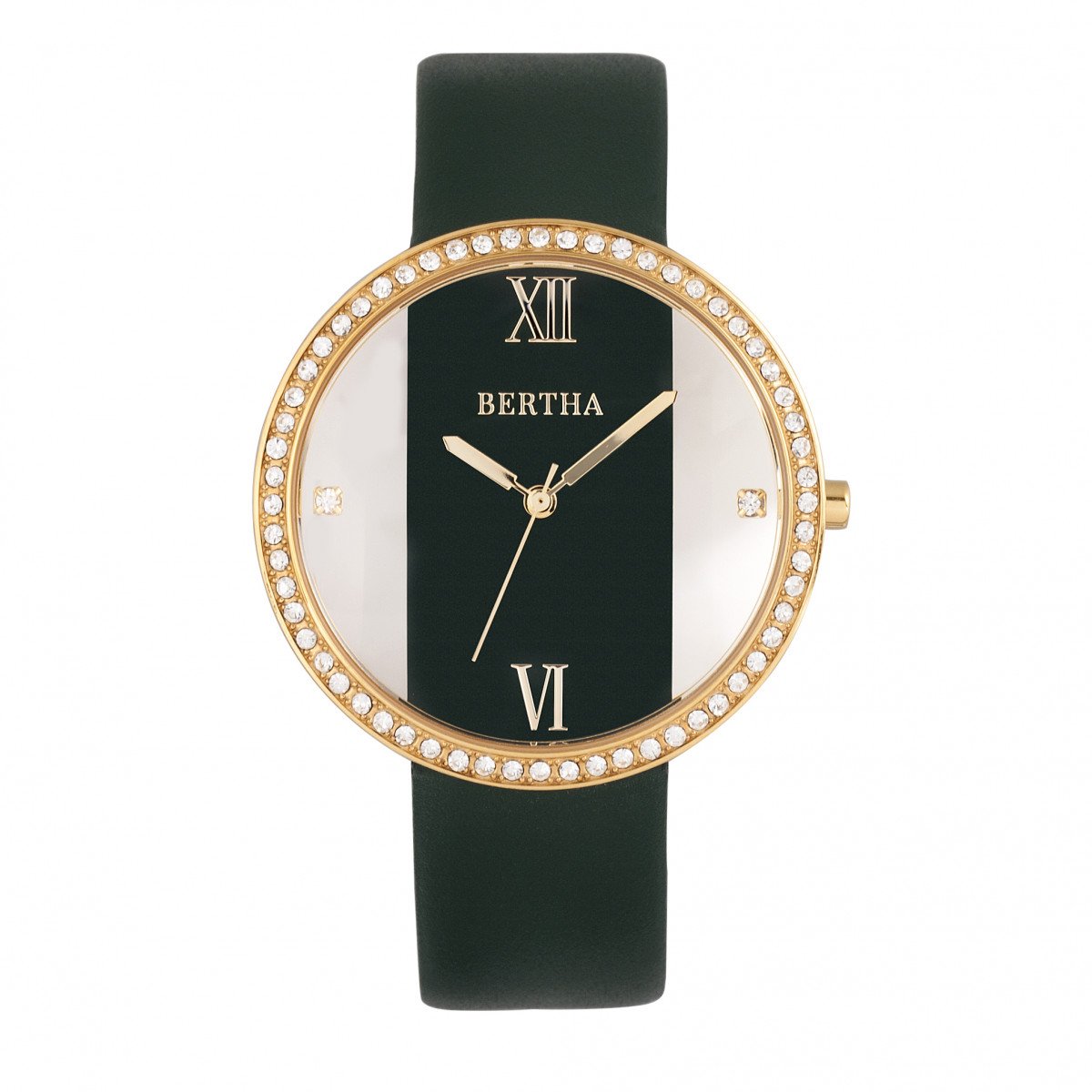 Bertha Ingrid Leather-Band Watch
