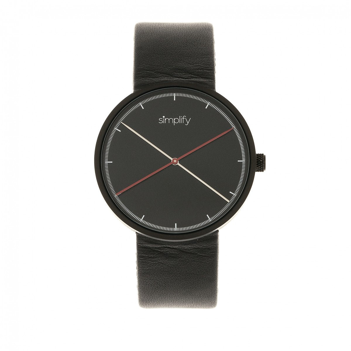 Simplify The 4100 Leather-Band Watch