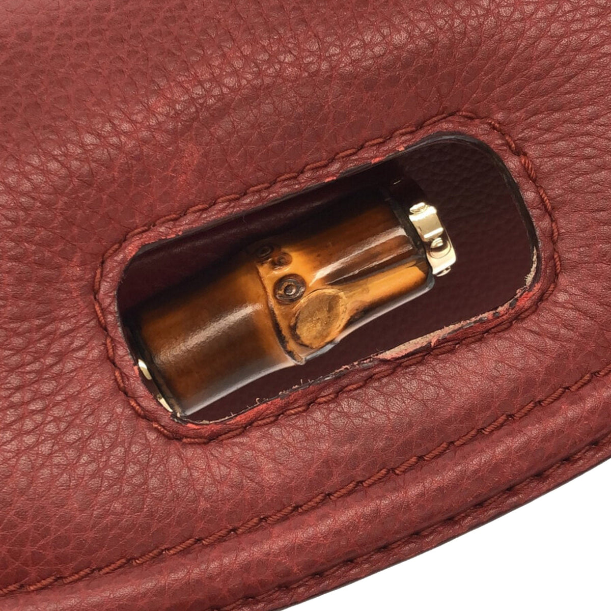 GUCCI Medium Leather New Bamboo Satchel