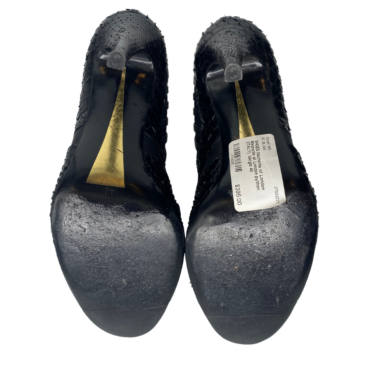 Mechante of London Cage Python Sandals |US10|IT40|