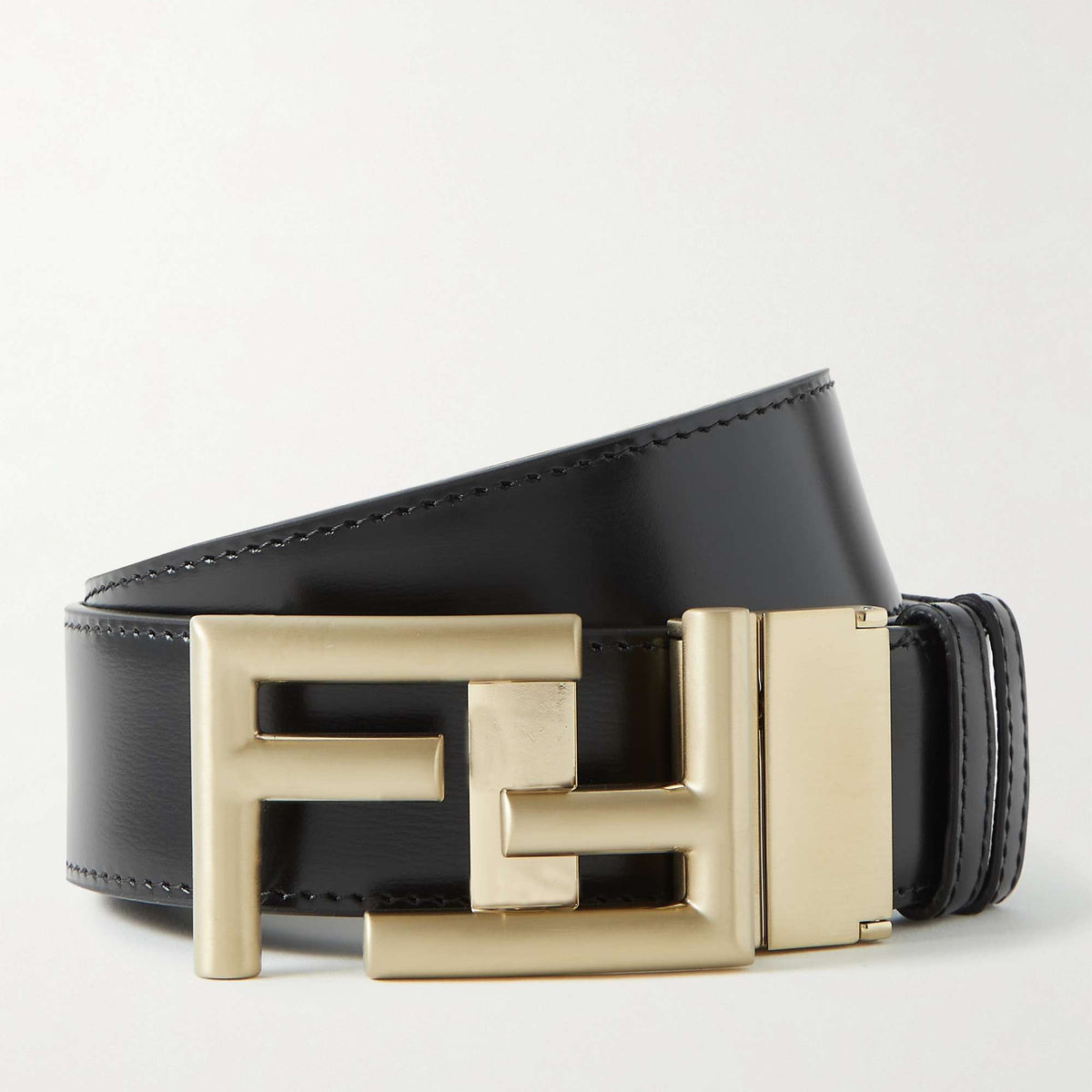 FENDI Logo-Embellished Reversible Leather Belt