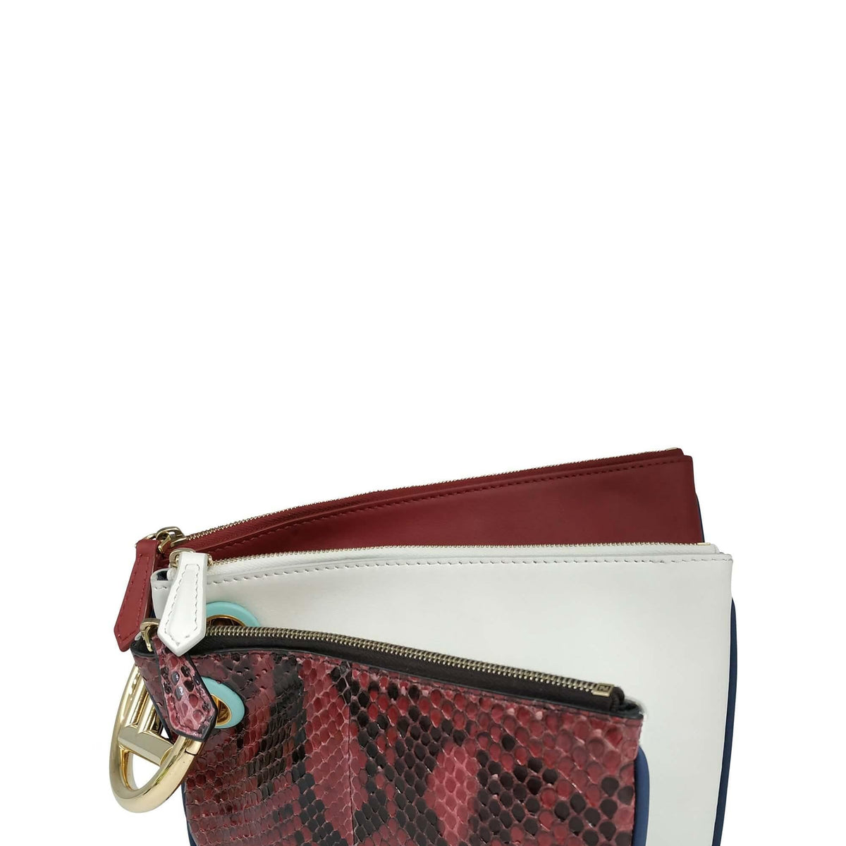 Triplette Clutch White Red