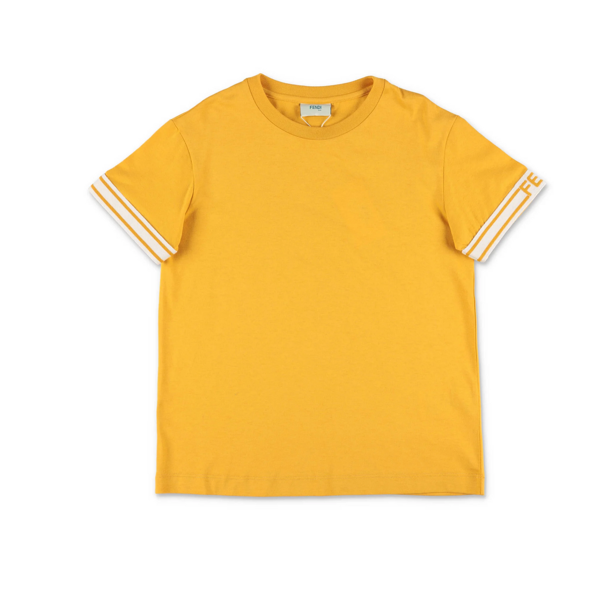 FENDI KIDS LOGO TAPE T-SHIRT