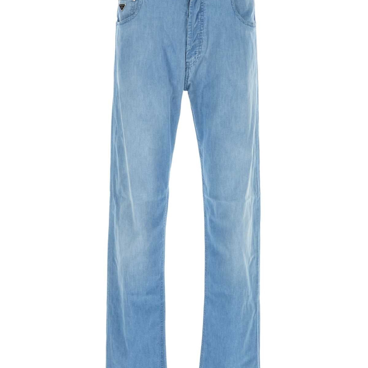 PRADA Men's Light Denim Jeans - SS25 Collection