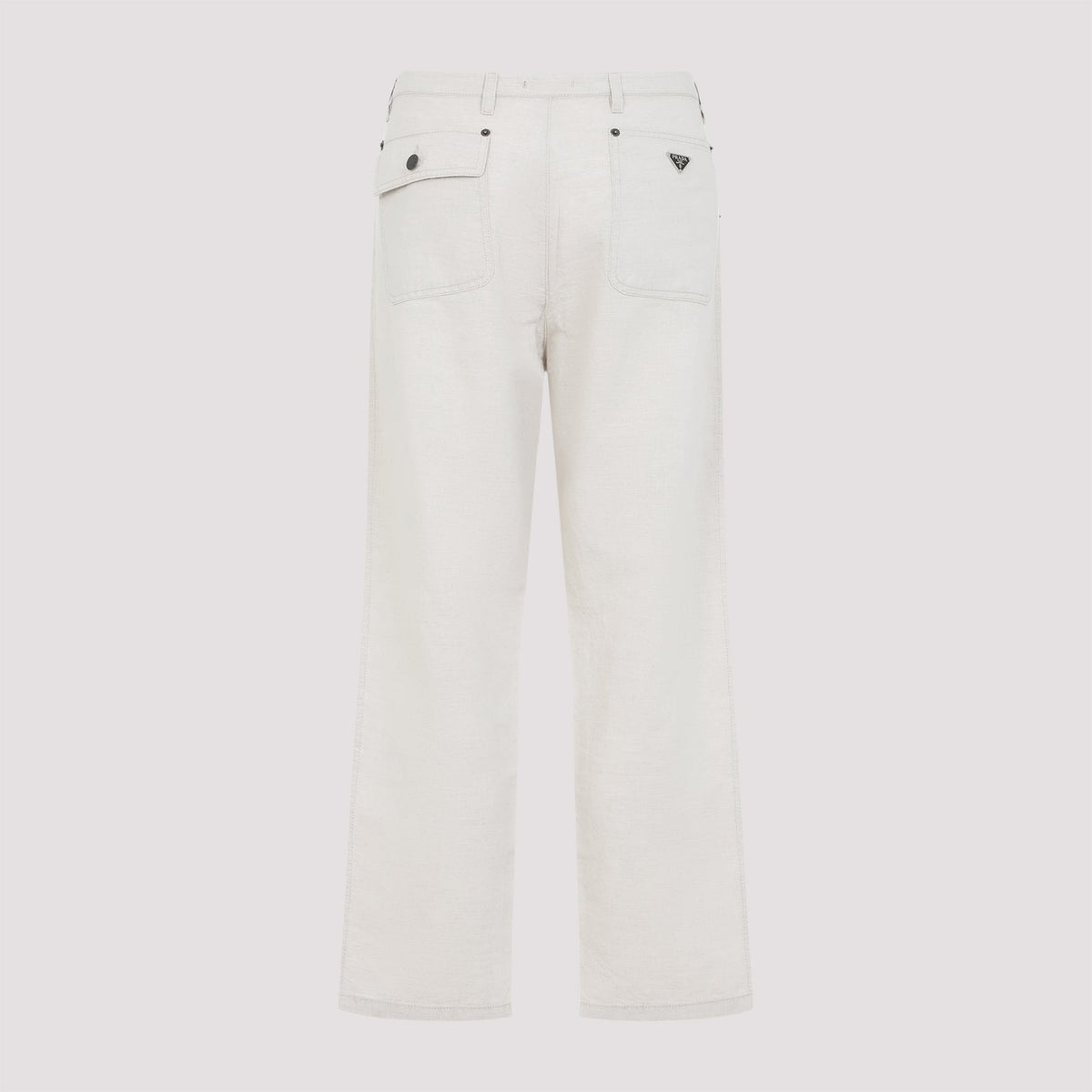 PRADA Chic Melange Chambray Pant