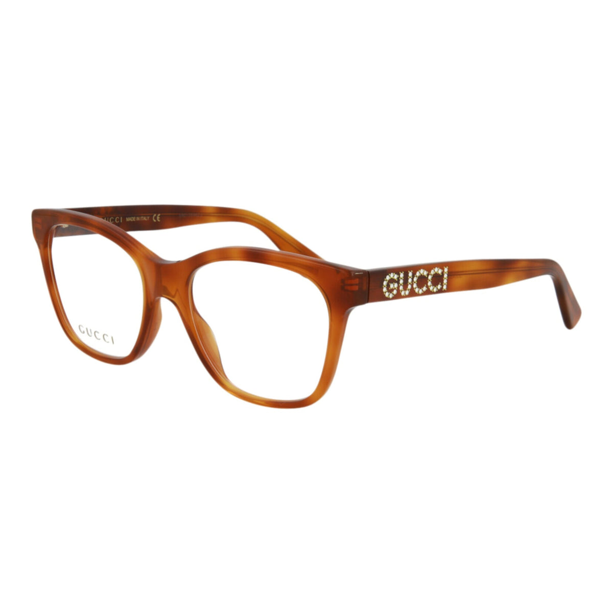 Gucci Mens Cat Eye Havana Havana Transparent Fashion Designer Eyewear