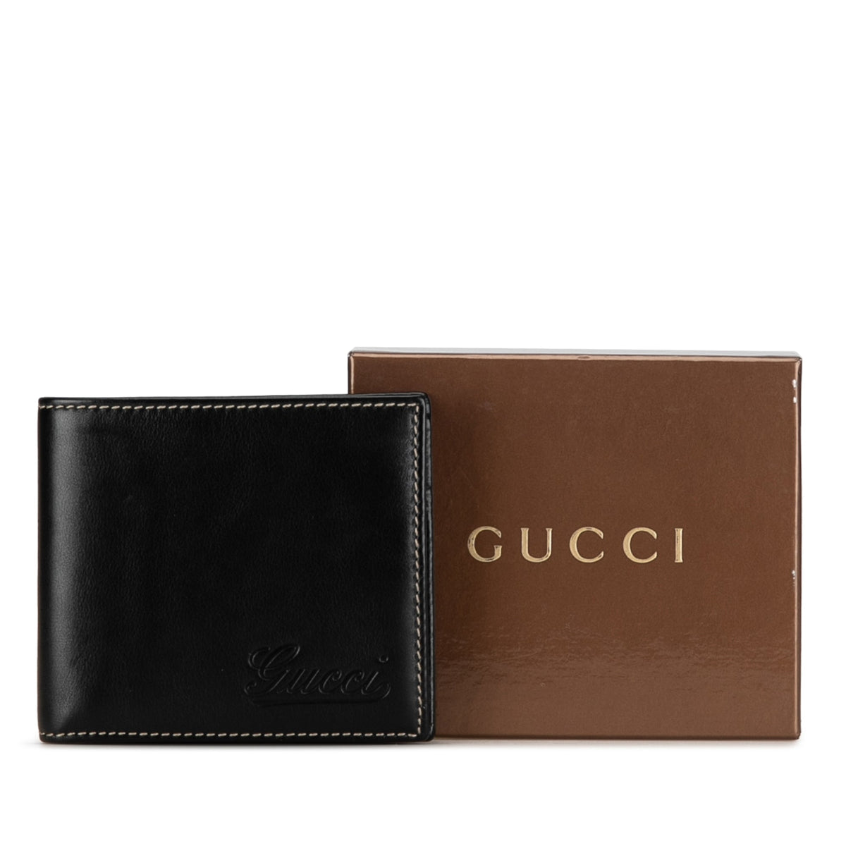 GUCCI Leather Bifold Small Wallet Small Wallets