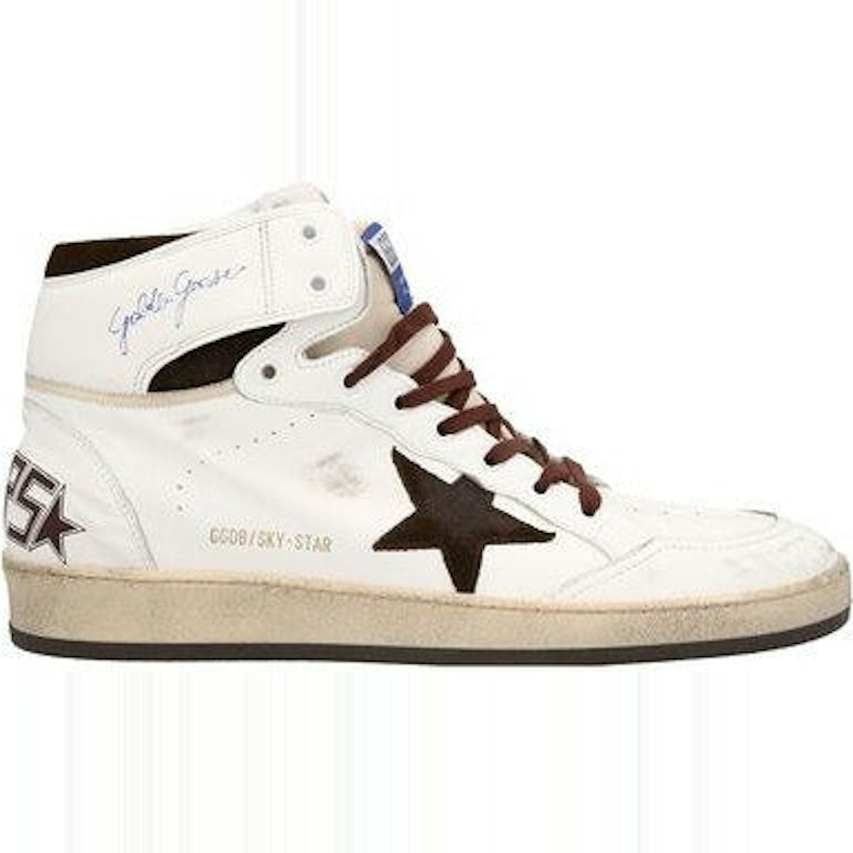 HIGH SKY-STAR WHITE/BEIGE/CHOCOLATE TRAINER