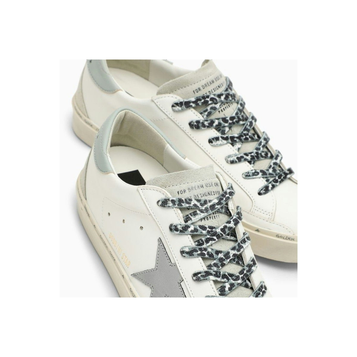 LOW HI STAR WHITE SNEAKERS WITH PLATFORM