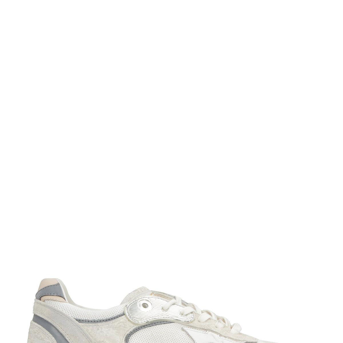 DAD-STAR DISTRESSED WHITE/GREY SNEAKERS