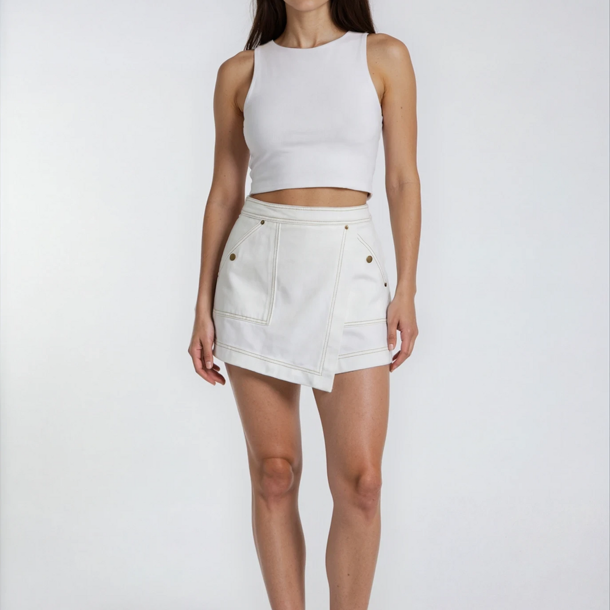 Holly | Denim Mini Skort
