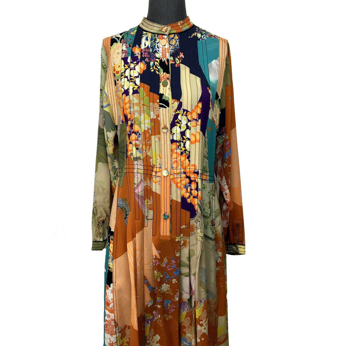 Gucci Ace Juice Print Silk Belted Dress Size M NWT