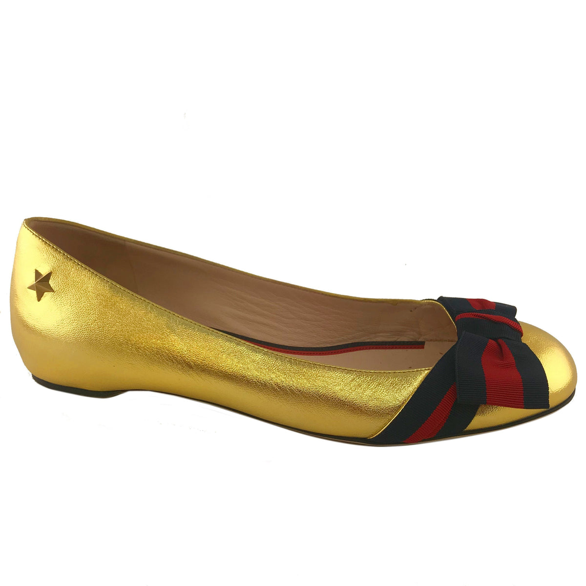 Gucci Aline Leather Flats Size 8
