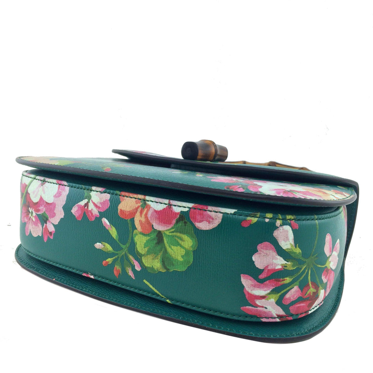 Gucci Bamboo Classic Blooms Small Top Handle Bag