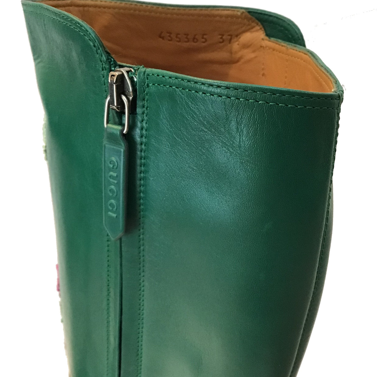 Gucci Dionysus Embroidered Knee Boots Size 7.5