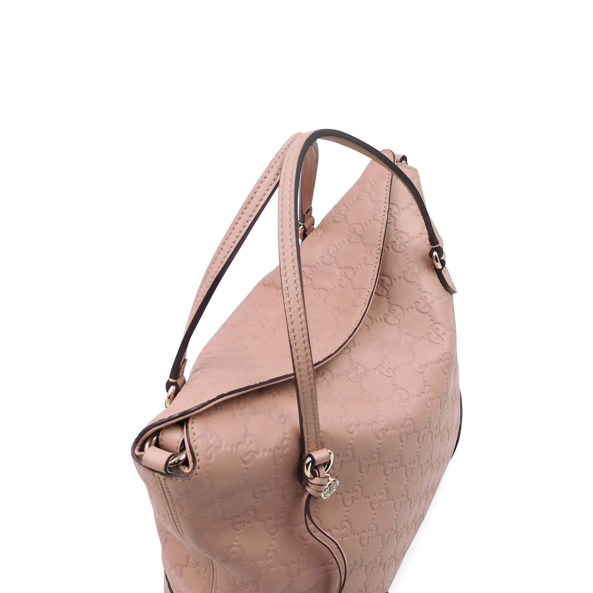 Microguccissima Foldover Top Satchel Pink