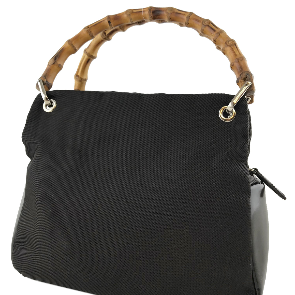 Gucci Nylon Bamboo Handle Bag