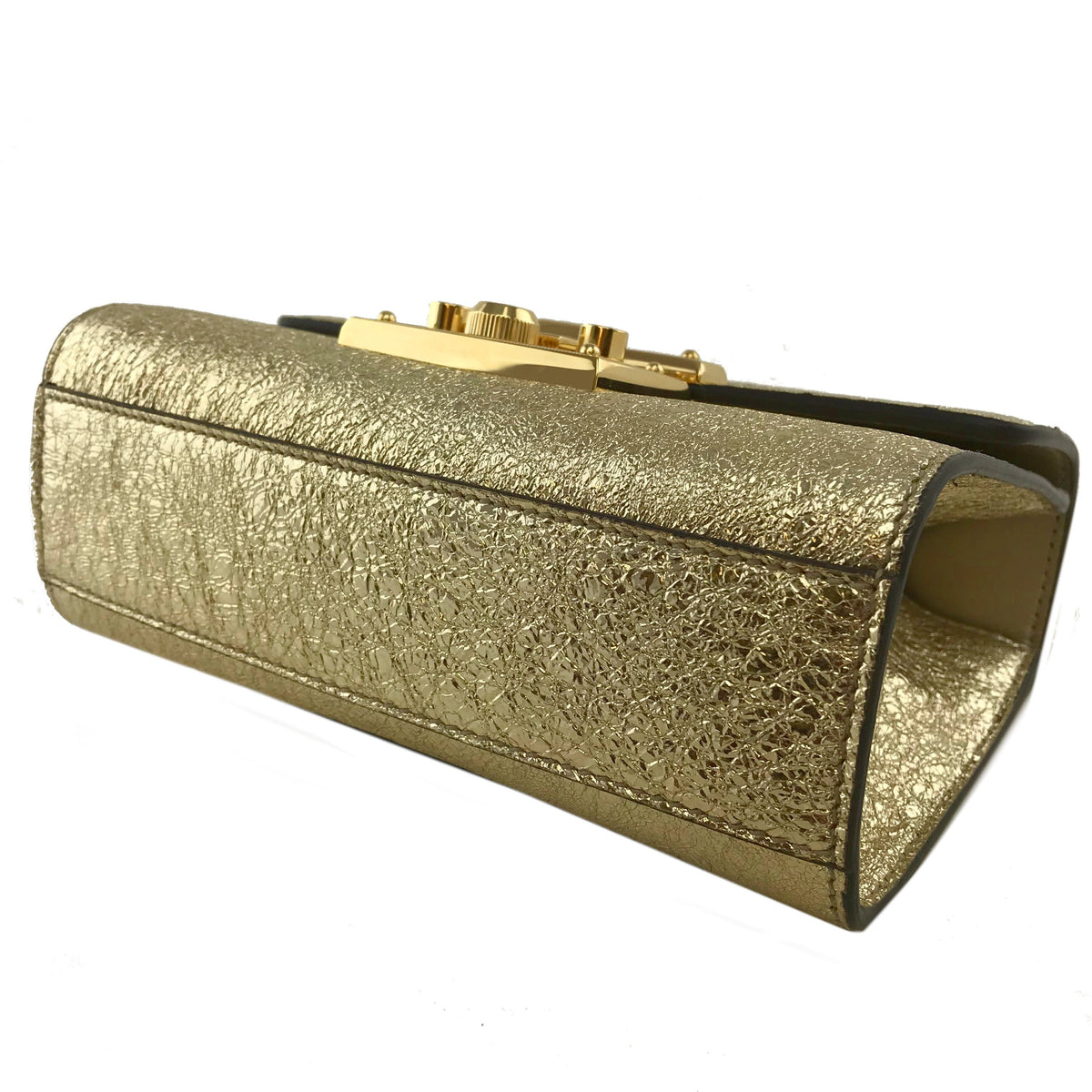 Gucci Padlock Small Metallic Shoulder Bag