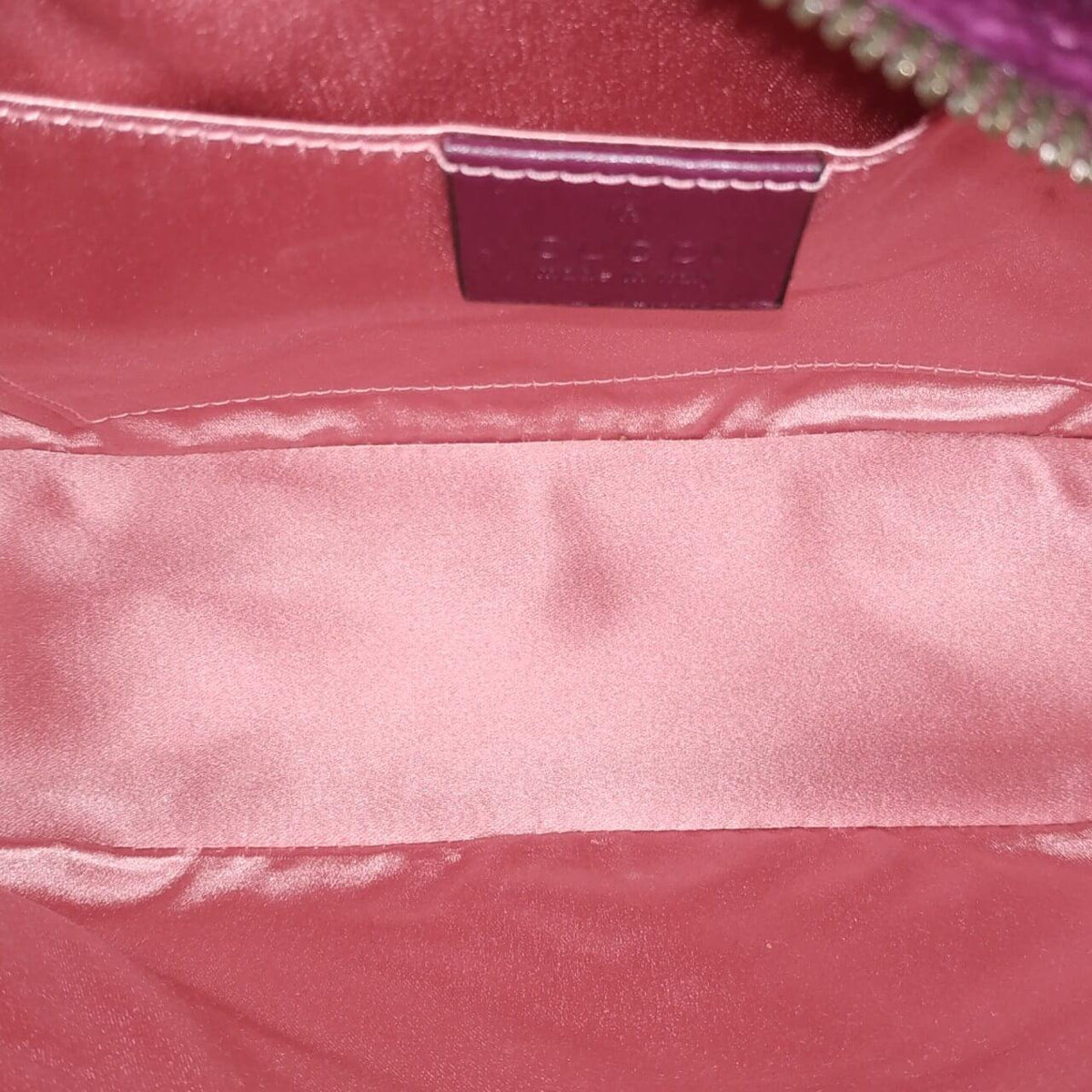 Small GG Marmont Matelasse Velvet Shoulder Bag  Violet