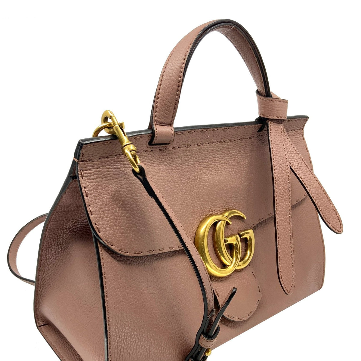 Gucci Small GG Marmont Top Handle Bag