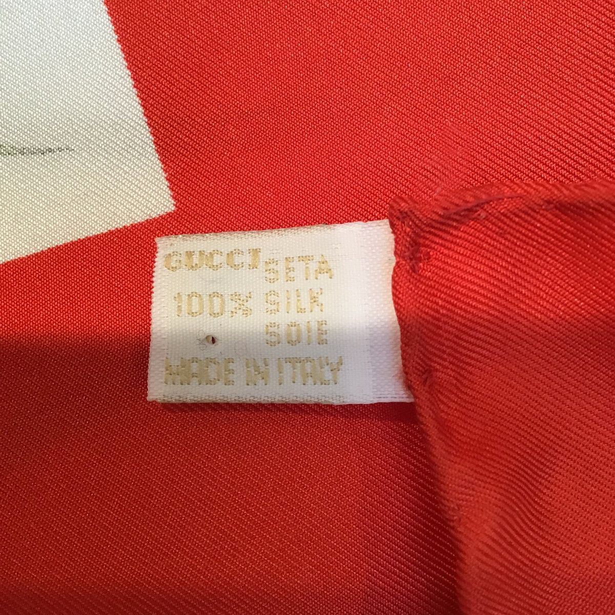 Gucci V. Accornero Floral Silk Scarf