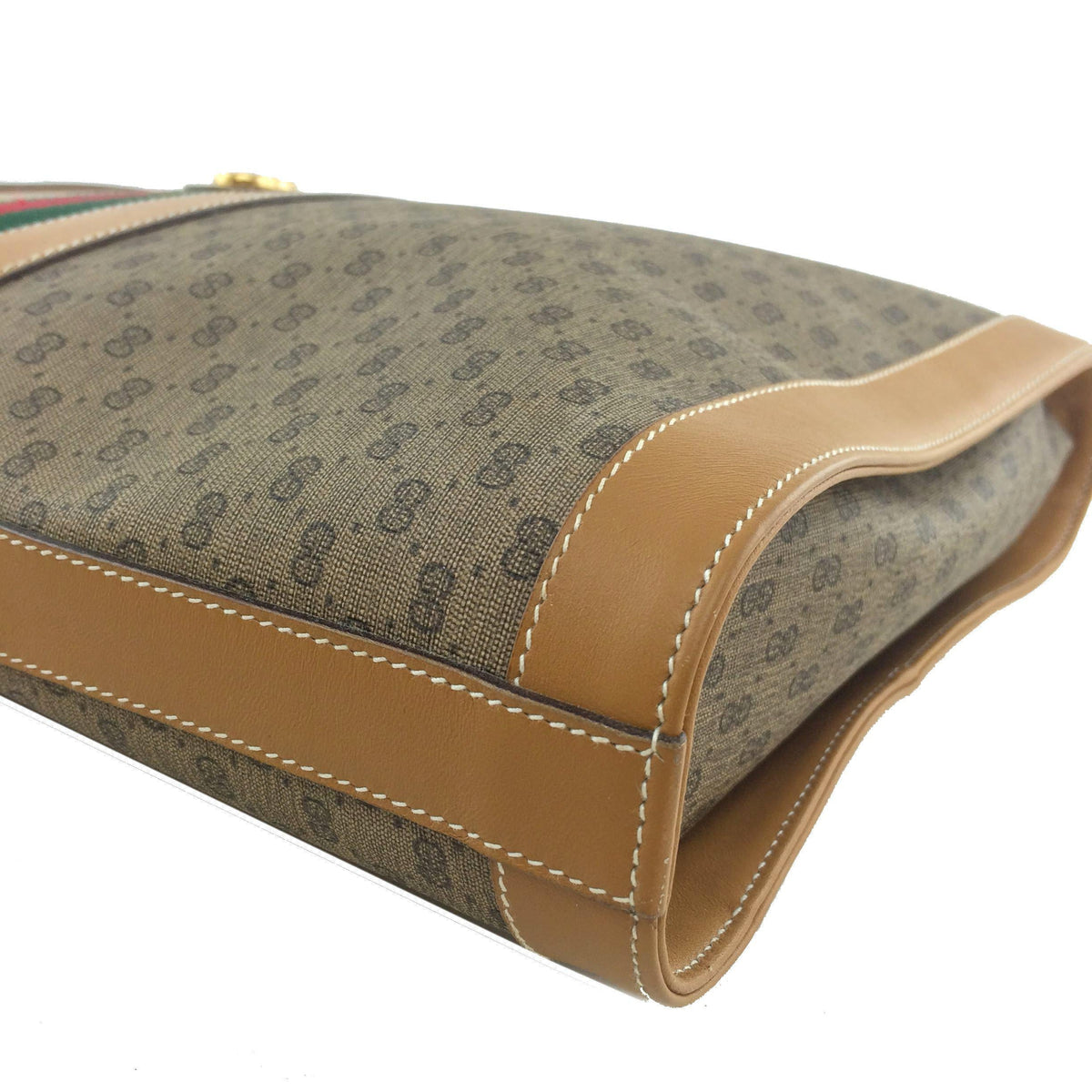 Gucci Vintage GG Monogram Web Shoulder Bag