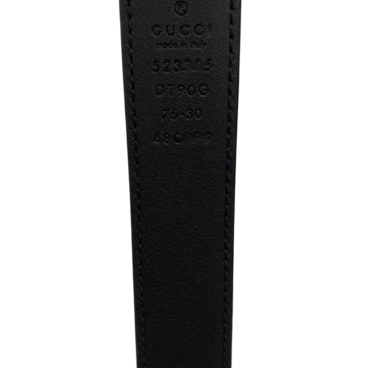 Gucci Black Square G Buckle Belt 75