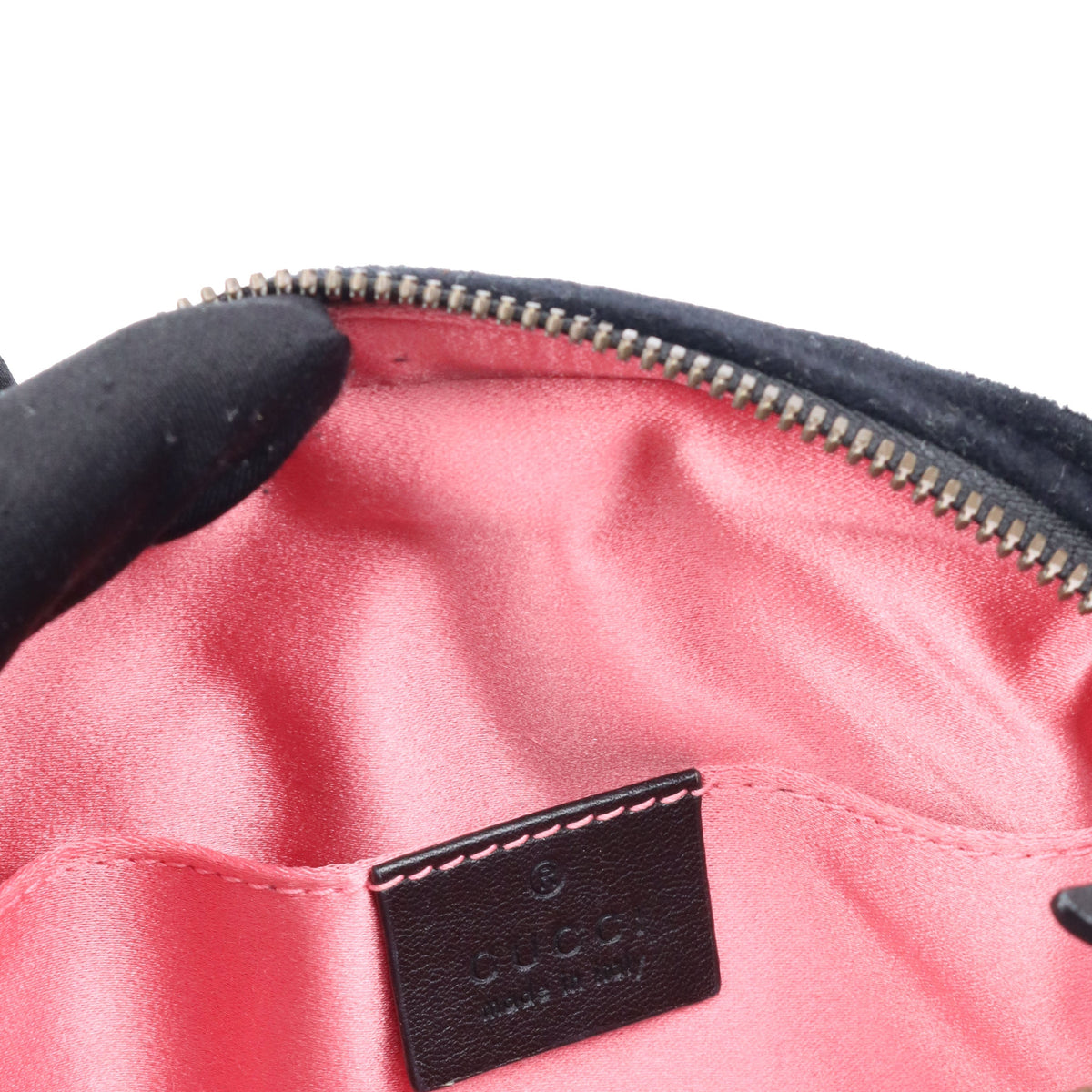 Gucci Black Velvet Marmont Belt Bag 65