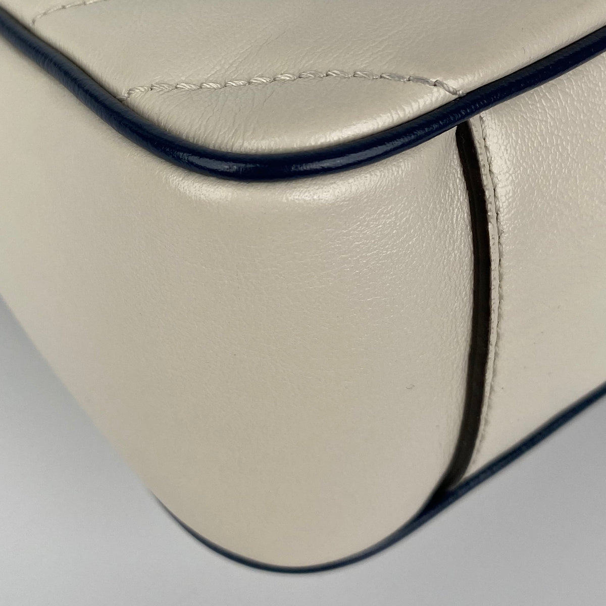 Gucci GG Marmont Torchon White & Blue Shoulder Bag